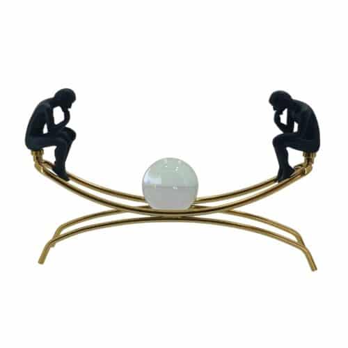Metal Standlı Düsünen Adamlar 22x43cm